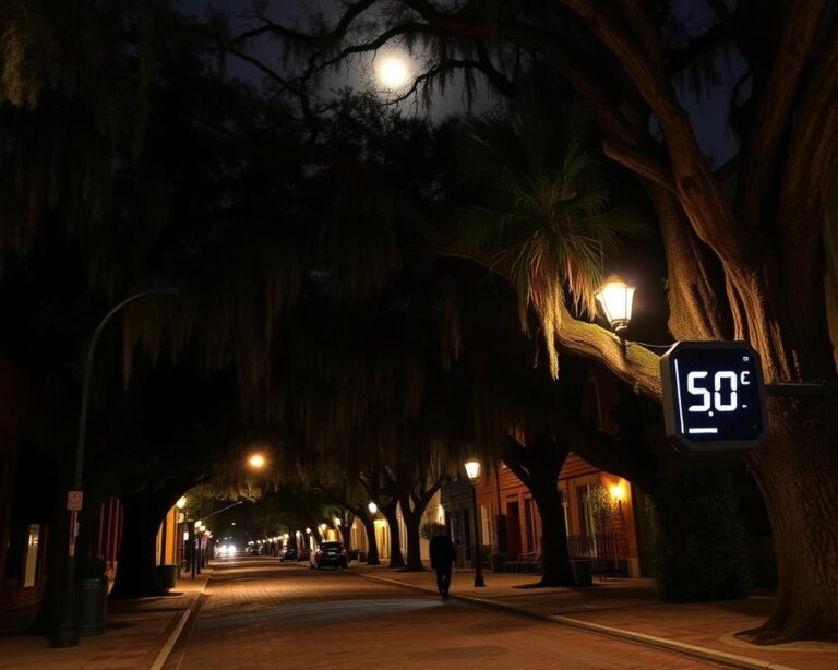 Savannah night temperatures